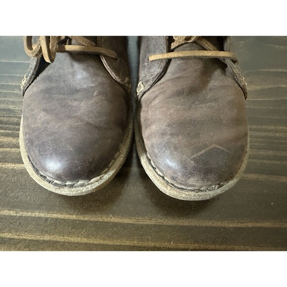 Born Temple Booties Leather Distressed Brown Ankle Lace Up Boots Women's‎ 9 - Picture 10 of 13